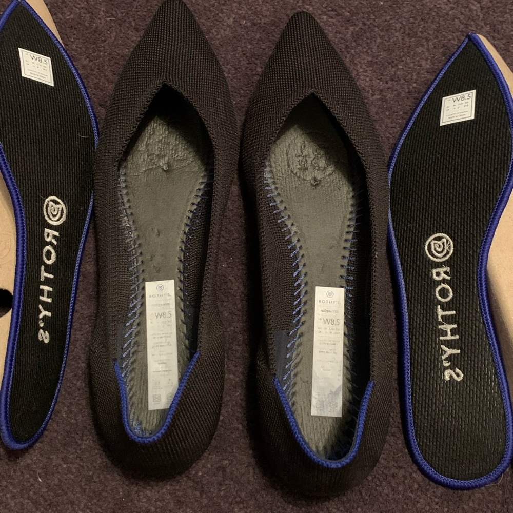 Classic Black Rothy’s - size 8.5 - GUC